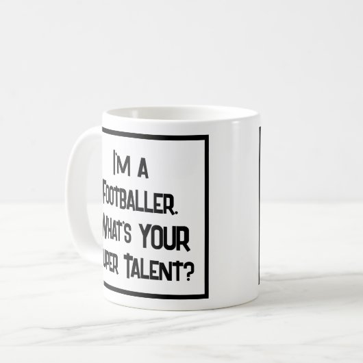 Fireman oder Football Super Talent. Tasse (Vorderseite Links)