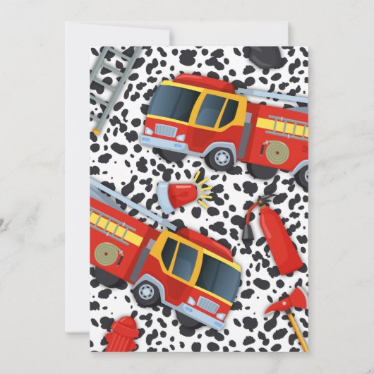 Fireman-Party Einladung (Rückseite)