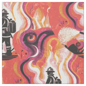 Fireman Pink Stoff (Nahaufnahme)