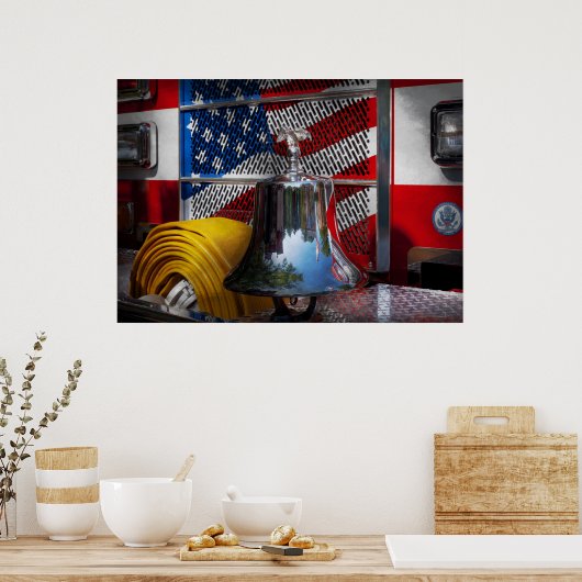 Fireman - Red Hot Poster (Küche)