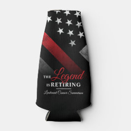 Fireman Retirement Party Red Line Flag Feuerwehrma Flaschenkühler