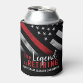 Fireman Retirement Red Line Flag Feuerwehrmann Dosenkühler (Kanne Vorderseite)