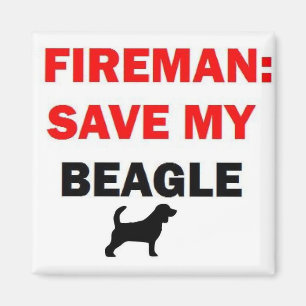 Fireman rettet meinen Beagle Magnet