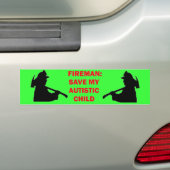 Fireman Rettete mein Autistisches Kind Autoaufkleber (Auf Auto)