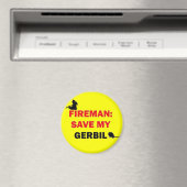 Fireman Rettete Mein Gerbil Magnet (In Situ (Geschirrspüler))