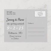 Fireman Save the Date Card Ankündigungspostkarte (Rückseite)