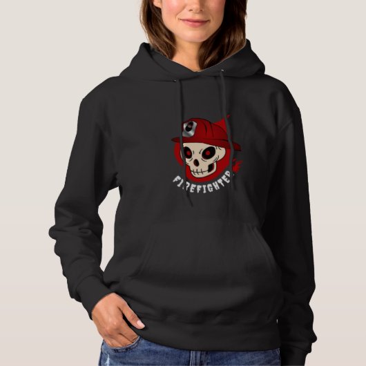 Fireman Smoke First One In Last One Out Firefighte Hoodie (Vorderseite)