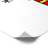 Fireman Stick Figure Poster (Ecke)