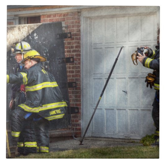 Fireman - Take all fires seriously Fliese (Vorderseite)