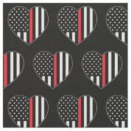 Fireman Thin Red Line American Flag Feuerwehrmann Stoff
