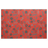 Fireman Tools und Symbole rot Stoff (Fat Quarter (45,7 x 55,9 cm))