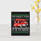 Fireman Ugly Christmas - Feuerzug Karte (Gelbe Blume)