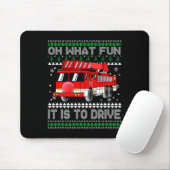 Fireman Ugly Christmas - Feuerzug Mousepad (Mit Mouse)
