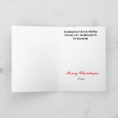 Fireman und Jack Frost Weihnachtskarte Karte (Innenseite)