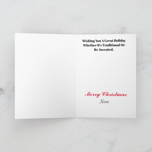 Fireman und Jack Frost Weihnachtskarte Karte (Innenseite)