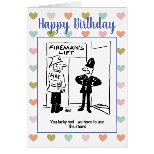 Fireman und Polizist Joke teilen (Vorne)