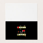 Fireman Uniform Firefighter Kostüm Halloween DIY Visitenkarten (Außenseite Aufgefaltet)