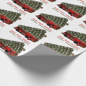 Fireman Weihnachtsgeschenk Geschenkpapier (Ecke)