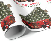 Fireman Weihnachtsgeschenk Geschenkpapier (Rolleneckpunkt)