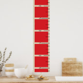 Fireman's Ladder Growth Chart Poster (Küche)