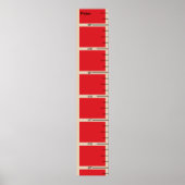 Fireman's Ladder Growth Chart Poster (Vorne)