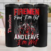Firemen Hot Wet Motto Thermosbecher