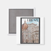 Firenze Dom Magnet (Vorderseite/Rückseite)