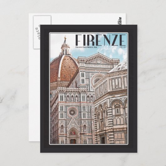 Firenze Duomo Postkarte (Vorne/Hinten)