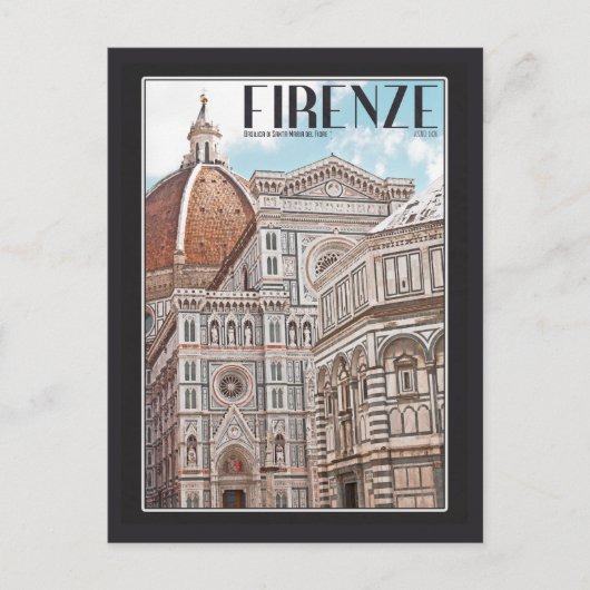Firenze Duomo Postkarte (Vorderseite)