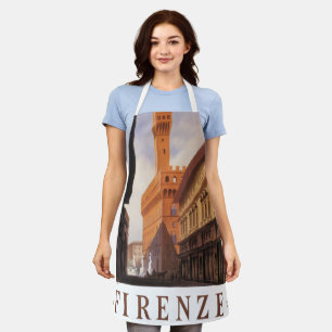 Firenze, Florenz, Palazzo Vecchio, Vintage Italien Schürze