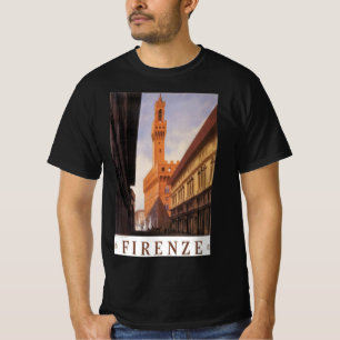 Firenze, Florenz, Palazzo Vecchio, Vintage Italien T-Shirt