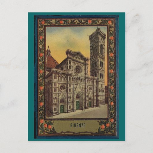 Firenze, Florenz, Postkartenbuchcover 1900 Postkarte (Vorderseite)