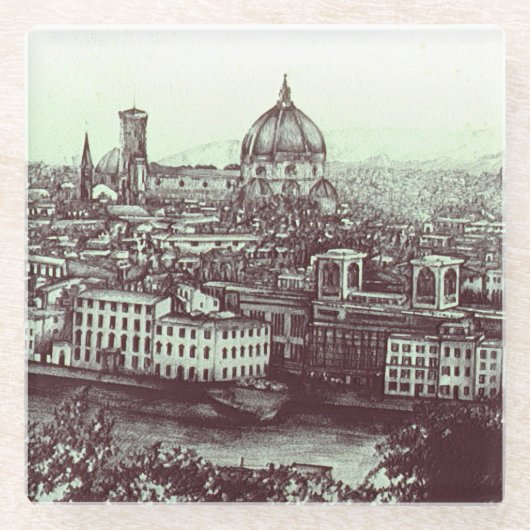 Firenze Glasuntersetzer (Vorderseite)