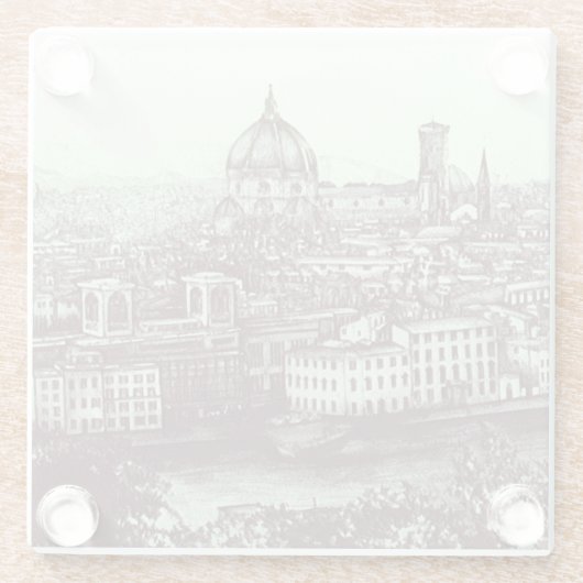 Firenze Glasuntersetzer (Rückseite)