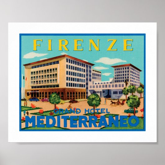 Firenze Grand Hotel Mediterraneo Poster (Vorne)