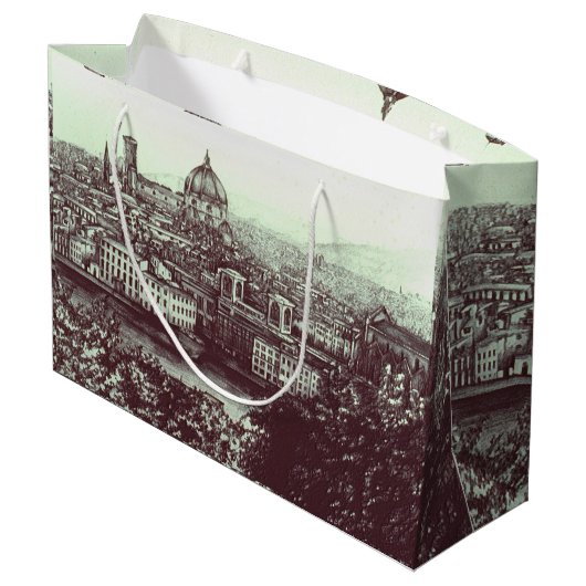 Firenze Große Geschenktüte (Rückseite Schrägansicht)