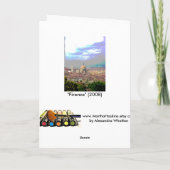 Firenze-Gruß-Karte Karte (Rückseite)