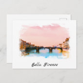 ** Firenze Italia AP12 Florenz Italienische Sprach Postkarte (Vorne/Hinten)