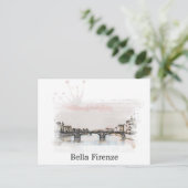 ** Firenze Italia Florenz Italienische AP12 Sprach Postkarte (Stehend Vorderseite)