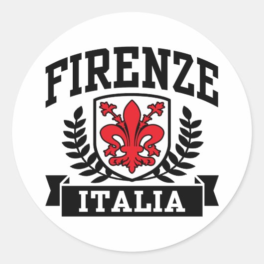 Firenze Italia Runder Aufkleber (Vorderseite)