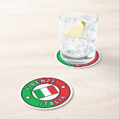 Firenze Italia Runder Pappuntersetzer (Vor Ort)