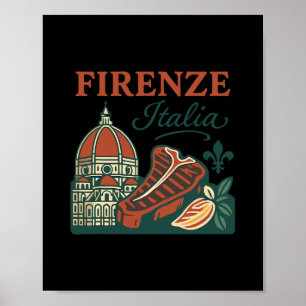 Firenze Italia Souvenir Florenz Italien Essen Und  Poster