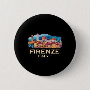 Firenze Italien Souvenirs Skyline Souvenir Aus Flo Button