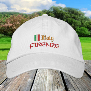 Firenze & Italy mode / Italian Flag Patriots Bestickte Baseballkappe