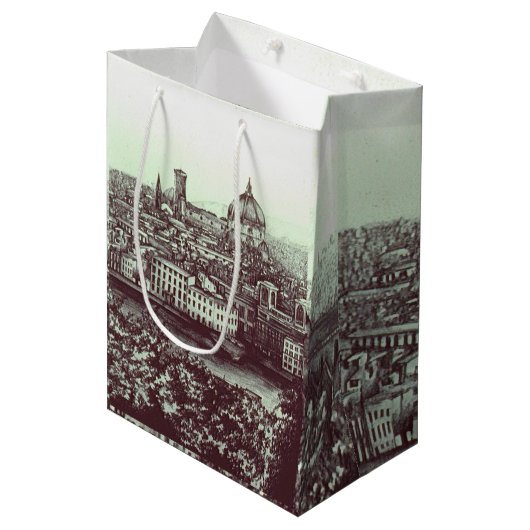 Firenze Mittlere Geschenktüte (Vorderseite Schrägansicht)