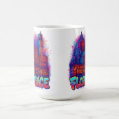 Firenze Neon Pop-Art Skyline Kaffeetasse (Mittel)