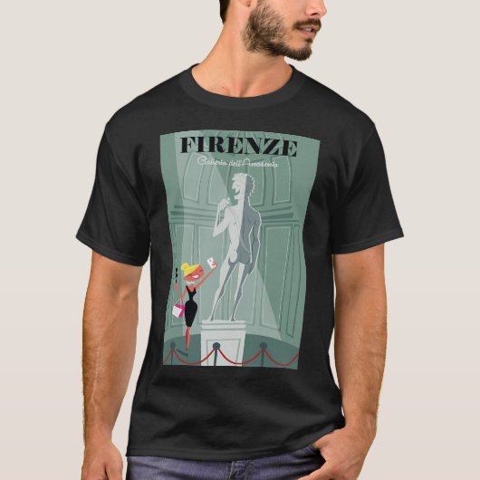Firenze Plakat T-Shirt (Vorderseite)