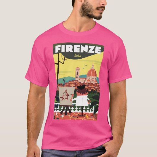 Firenze Poster T-Shirt (Vorderseite)