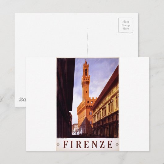Firenze Postkarte (Vorne/Hinten)