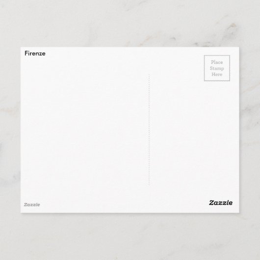 Firenze Postkarte (Rückseite)